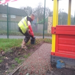 Bonded Rubber Mulch Surface in Croxton 12