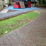 Bonded Rubber Mulch Surface in Crownhill 3