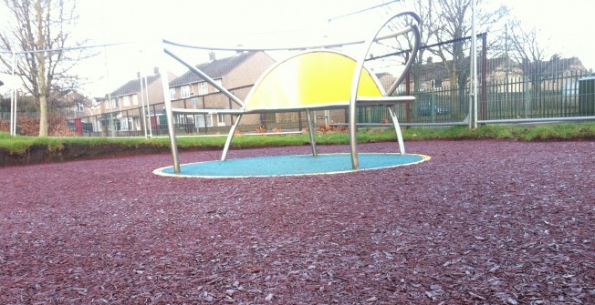 Bonded Bark Surfacing in Alderton